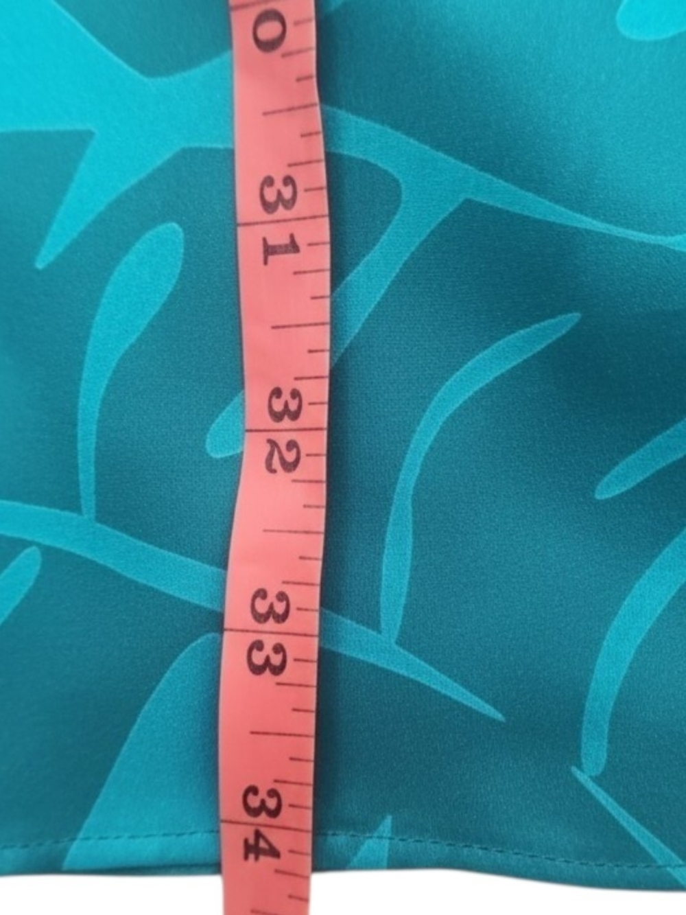 Ann Taylor Sleeveless Square Neckline Teal Green Silk Tropical Print Dress Size6 - Picture 11 of 13
